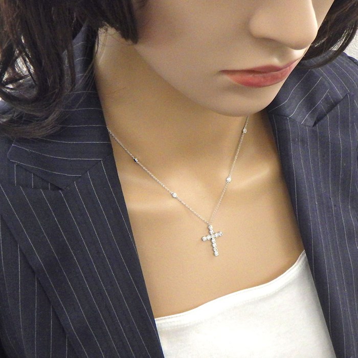 ティファニー Tiffany & Co. ネックレス ジャズ クロス 11