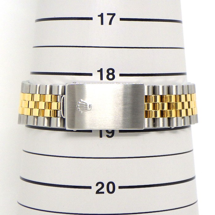 ロレックス Rolex 腕時計 デイトジャスト 16233G W番 1994-1995年製 10ポイント ダイヤインデックス サンレイ シャンパンカラー文字盤 フルーテッドベゼル ジュビリーブレス K18YG SS 自動巻き 【中古】