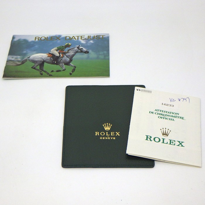ロレックス Rolex 腕時計 デイトジャスト 16233G W番 1994-1995年製 10ポイント ダイヤインデックス サンレイ シャンパンカラー文字盤 フルーテッドベゼル ジュビリーブレス K18YG SS 自動巻き 【中古】