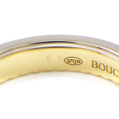 ブシュロン BOUCHERON リング キャトル ラディアント ハーフ JAL00134 フル サークル 32ポイント ダイヤモンド 計0.23ct K18WG K18YG 9号 / #49 【箱・保付き】 【中古】