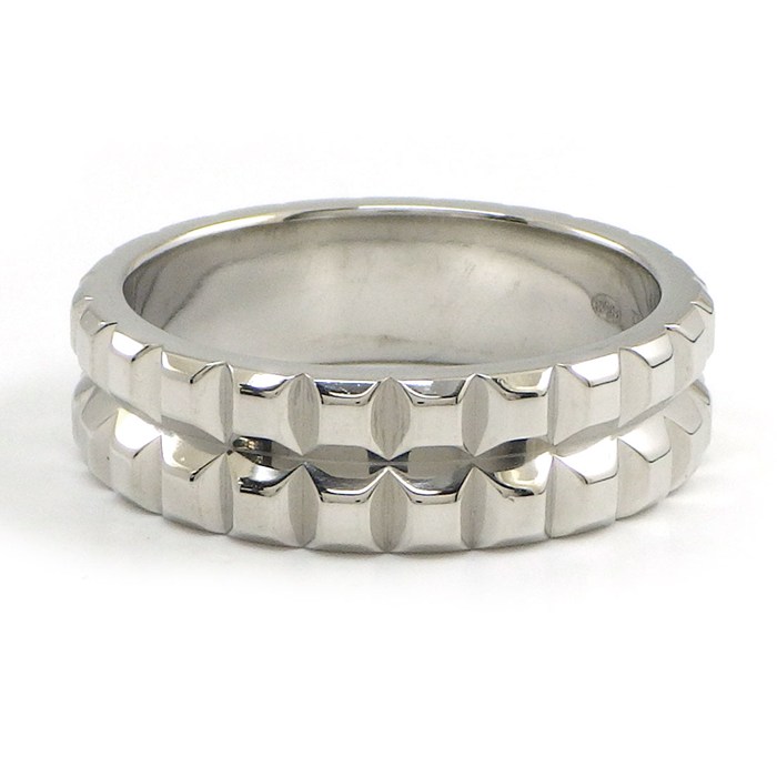 ブシュロン BOUCHERON リング キャトル クルドパリ ポワント ド ディアマン 2ロウ PT950 11号 / #51 【中古】