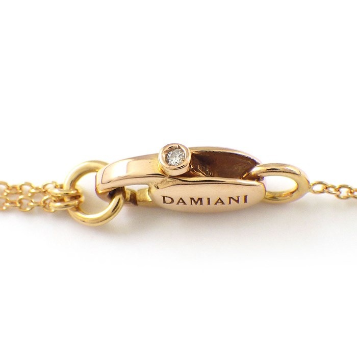 ダミアーニ DAMIANI ネックレス ベルエポック XXS 20079802_c ダブル クロス パヴェ ダイヤモンド 計0.17ct K18PG 【中古】