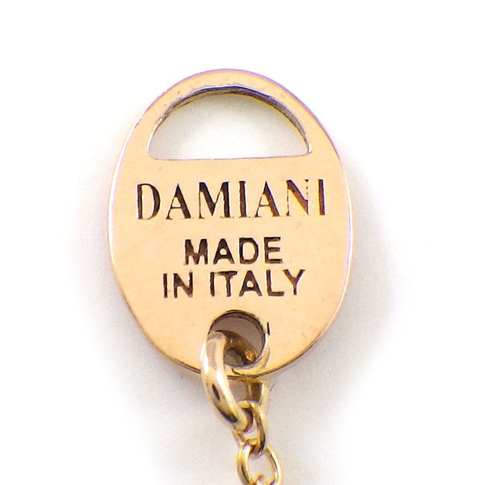 ダミアーニ DAMIANI ネックレス ベルエポック XXS 20079802_c ダブル クロス パヴェ ダイヤモンド 計0.17ct K18PG 【中古】