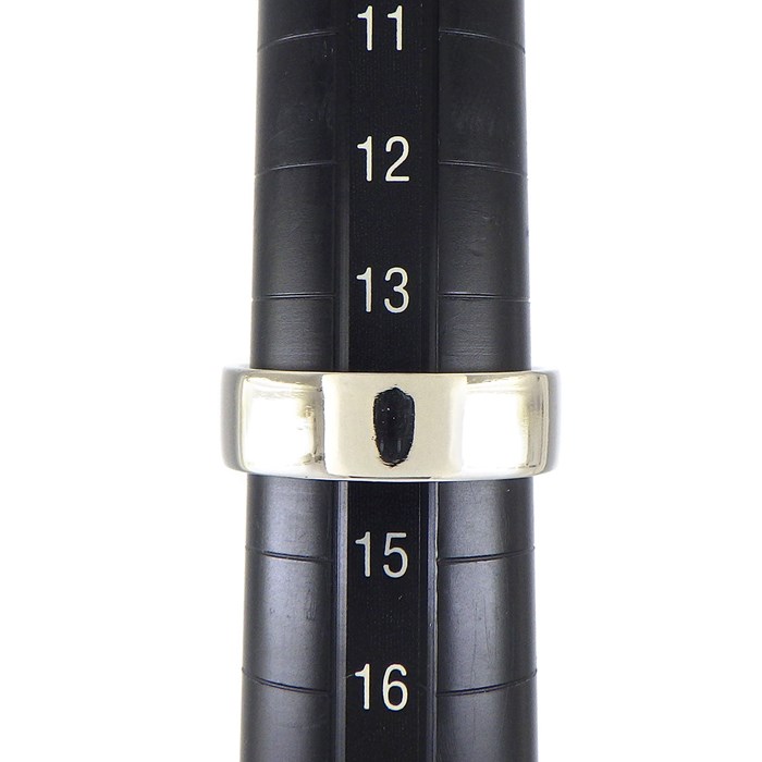 ティファニー Tiffany & Co. リング フラット バンド 6.0?幅 ロゴ PT950 14号 【中古】