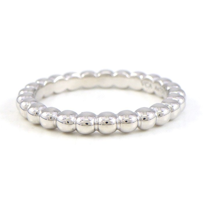 ヴァンクリーフ＆アーペル Van Cleef & Arpels リング ペルレ ゴールドパール ミディアムモデル VCARN9PC00 K18WG 14.5号 / #55 【中古】