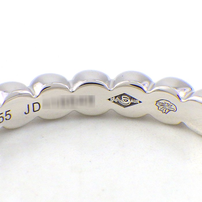 ヴァンクリーフ＆アーペル Van Cleef & Arpels リング ペルレ ゴールドパール ミディアムモデル VCARN9PC00 K18WG 14.5号 / #55 【中古】