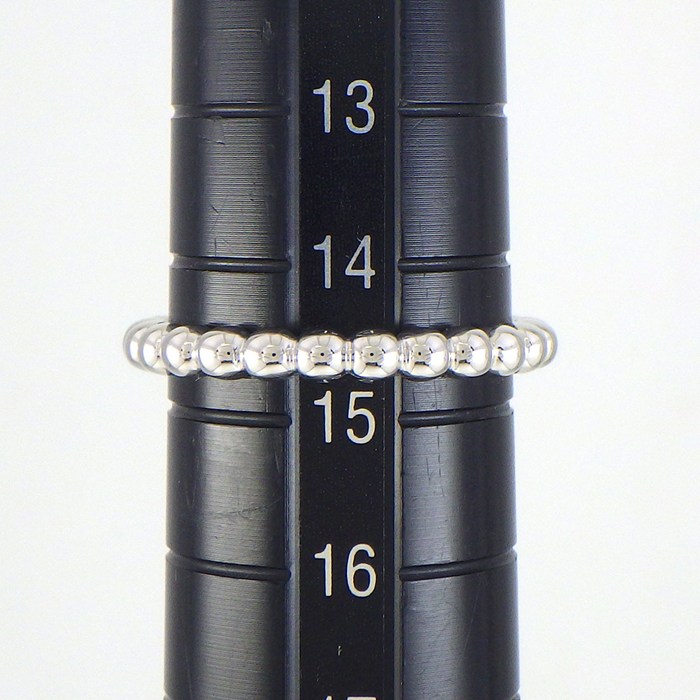 ヴァンクリーフ＆アーペル Van Cleef & Arpels リング ペルレ ゴールドパール ミディアムモデル VCARN9PC00 K18WG 14.5号 / #55 【中古】