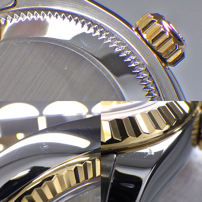 ロレックス Rolex 腕時計 デイトジャスト 179173G ルーレット刻印 ランダムシリアル 10ポイント ダイヤインデックス イエローゴールド コンピューター文字盤 フルーテッドベゼル ジュビリーブレス K18YG SS 自動巻き 【中古】 ロレックス Rolex 腕時計 デイトジャスト 179173G ルーレット刻印