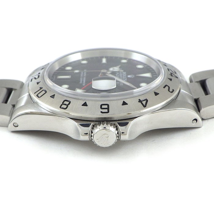 ロレックス Rolex 腕時計 エクスプローラー2 16570 A番 1998-1999年 ブラック文字盤 デイト GMT SS 自動巻き 【中古】