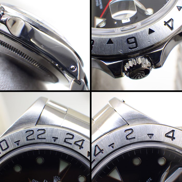 ロレックス Rolex 腕時計 エクスプローラー2 16570 A番 1998-1999年 ブラック文字盤 デイト GMT SS 自動巻き 【中古】