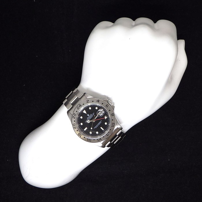 ロレックス Rolex 腕時計 エクスプローラー2 16570 A番 1998-1999年 ブラック文字盤 デイト GMT SS 自動巻き 【中古】