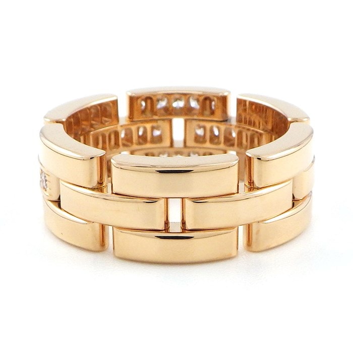 カルティエ マイヨンパンテール リング 3連ハーフパヴェダイヤモンド