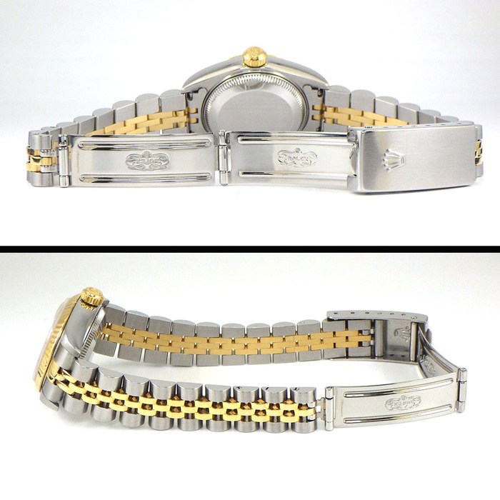 ロレックス Rolex 腕時計 デイトジャスト 79173G A番 1998-1999年製 10ポイント ダイヤインデックス サンレイ シャンパンカラー文字盤 フルーテッドベゼル ジュビリーブレス K18YG SS 自動巻き 【OH済み】 【中古】