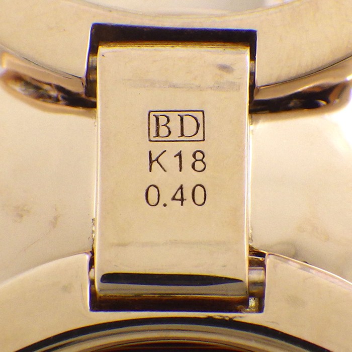 カシケイ KASHIKEY リング アンフォゲッタブル モティーフ ダブルリング パヴェ ダイヤモンド 計0.40ct K18PG 12号 / 52 【中古】