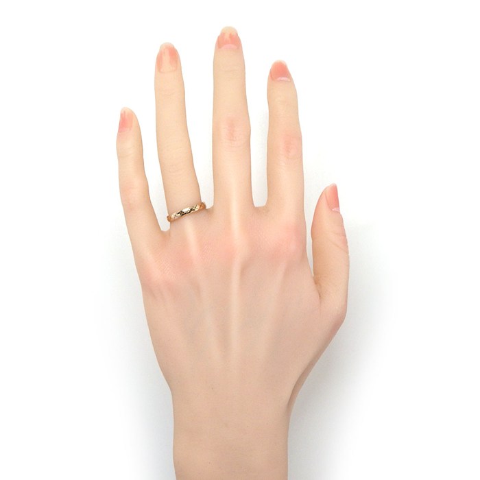 シャネル CHANEL リング ココクラッシュ ミニモデル J11785 マトラッセ キルティング K18BG 10.5号 / #51 【箱・保付き】 【中古】