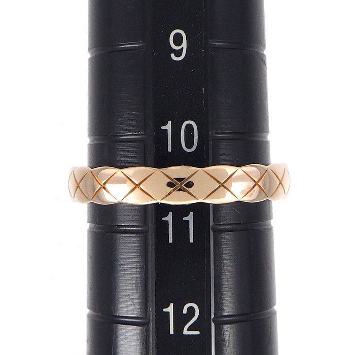 シャネル CHANEL リング ココクラッシュ ミニモデル J11785 マトラッセ キルティング K18BG 10.5号 / #51 【箱・保付き】 【中古】