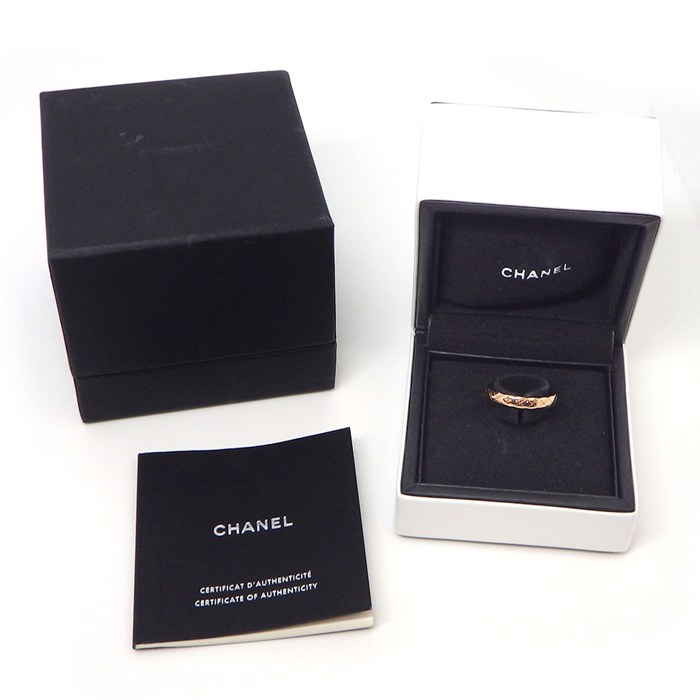シャネル CHANEL リング ココクラッシュ ミニモデル J11785 マトラッセ キルティング K18BG 10.5号 / #51 【箱・保付き】 【中古】