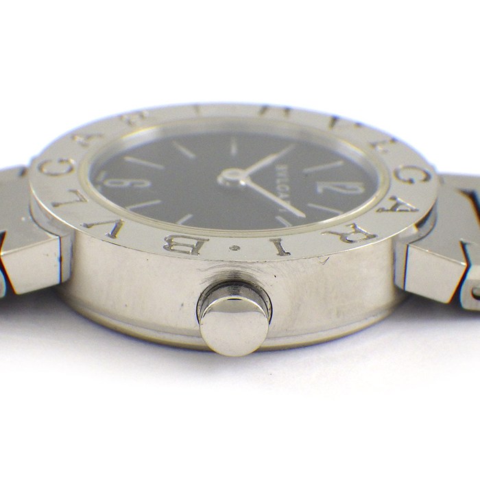 ブルガリ BVLGARI 腕時計 ブルガリブルガリ BB23SS ブラック文字盤 デイト SS クオーツアナログ 【箱・保付き】 【中古】