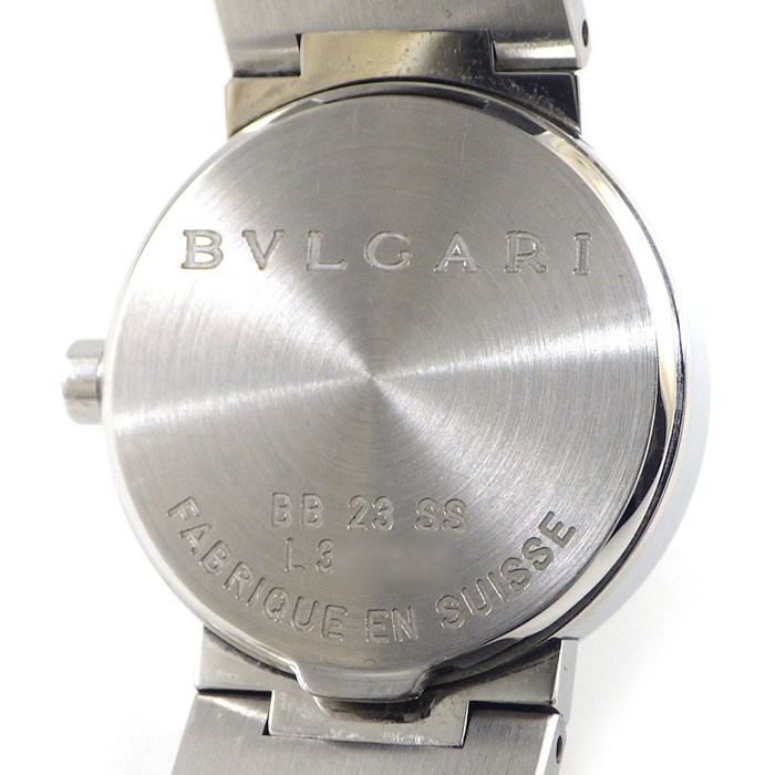 ブルガリ BVLGARI 腕時計 ブルガリブルガリ BB23SS ブラック文字盤 デイト SS クオーツアナログ 【箱・保付き】 【中古】
