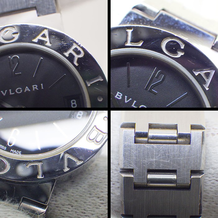 ブルガリ BVLGARI 腕時計 ブルガリブルガリ BB23SS ブラック文字盤 デイト SS クオーツアナログ 【箱・保付き】 【中古】