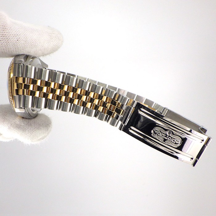 ロレックス Rolex 腕時計 デイトジャスト 16233 P番 2000年製 ブラック コンピューター文字盤 彫コン ローマンインデックス デイト K18YG SS 自動巻き 【中古】