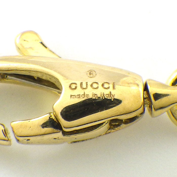 グッチ GUCCI ロングネックレス GG ロゴ K18YG 【中古】