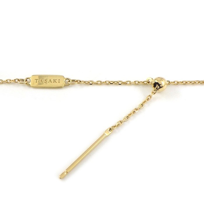 タサキ 田崎真珠 TASAKI ネックレス 2モチーフ ベビーリング パール 5.5mm珠 アメジスト K18YG 【中古】