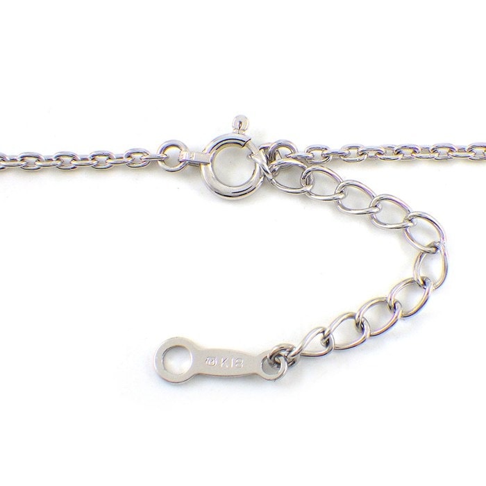 ミキモト MIKIMOTO ネックレス 兼 ブローチ リーフモチーフ 1ポイント 黒蝶真珠 9mm珠 ダイヤモンド 計0.29ct K18WG 【中古】