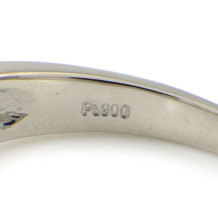 【ダイヤモンド】 リング 1ポイント ダイヤモンド 1.021ct(F/VS2/VG) パヴェ ダイヤモンド 計0.50ct PT900 14号 【中古】
