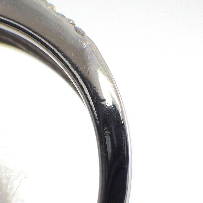 【ダイヤモンド】 リング 1ポイント ダイヤモンド 1.021ct(F/VS2/VG) パヴェ ダイヤモンド 計0.50ct PT900 14号 【中古】