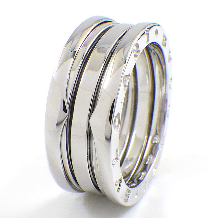 □BVLGARI ビーゼロワン リング 指輪 8号 18K ホワイトゴールド
