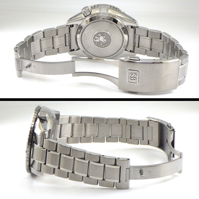グランドセイコー Grand Seiko 腕時計 スポーツコレクション SBGE295/9R66-0BK0 マスターショップ限定 グリーン文字盤 デイト 回転ベゼル GMT SS スプリングドライブ 【中古】
