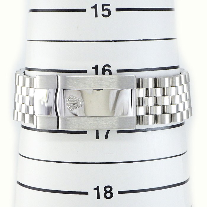 ロレックス Rolex 腕時計 デイトジャスト 126234 ランダムシリアル ルーレット刻印 スレート文字盤 ローマンインデックス デイト 夜光針/インデックス K18WG SS 自動巻き 【箱・保付き】 【中古】