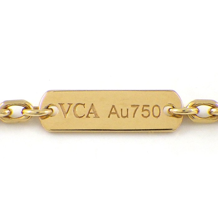 ヴァンクリーフ&アーペル Van Cleef & Arpels ロングネックレス マジックアルハンブラ VCARO9VA00 マラカイト K18YG 【中古】