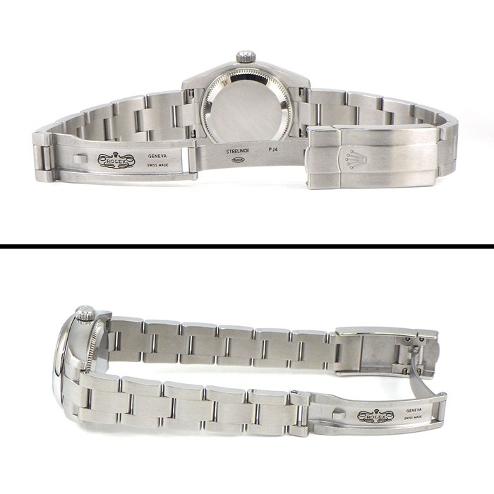 ロレックス Rolex 腕時計 オイスター パーペチュアル 176200 V番 2009年製 ルーレット刻印 シルバー文字盤 SS 自動巻き 【中古】