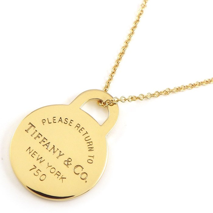 ティファニー TIFFANY K18YG リターントゥ タグ ネックレス トップ