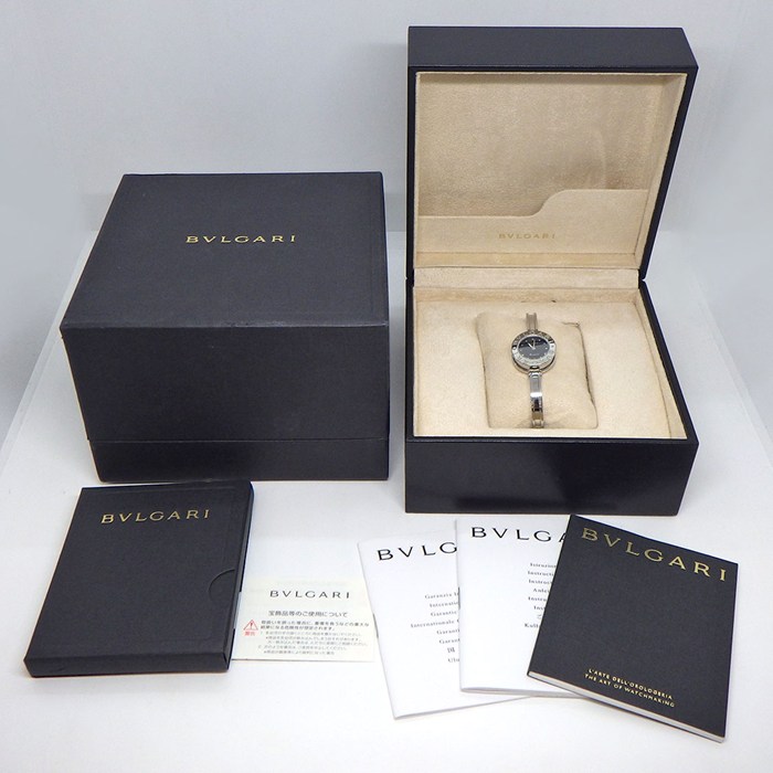 ブルガリ BVLGARI 腕時計 B.zero1 ビーゼロワン Sサイズ BZ22S/BZ22BSS ブラック文字盤 SS クオーツアナログ 【箱・保付き】 【中古】