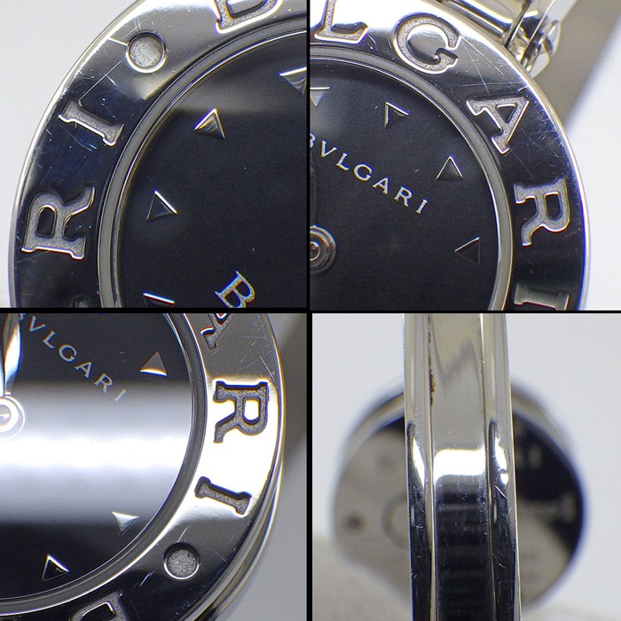 ブルガリ BVLGARI 腕時計 B.zero1 ビーゼロワン Sサイズ BZ22S/BZ22BSS ブラック文字盤 SS クオーツアナログ 【箱・保付き】 【中古】
