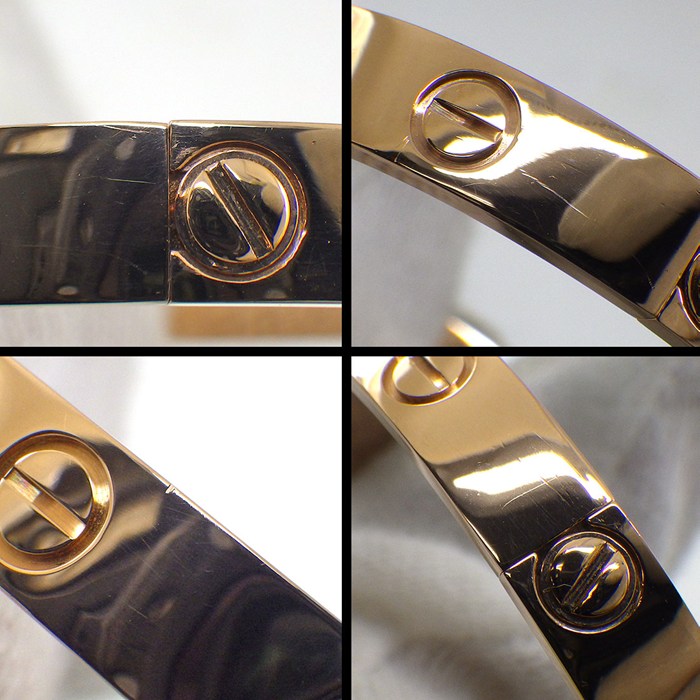 カルティエ Cartier ブレスレット ラブ クラシックモデル B6067415 現行 K18PG / #15 【箱・保付き】 【中古】