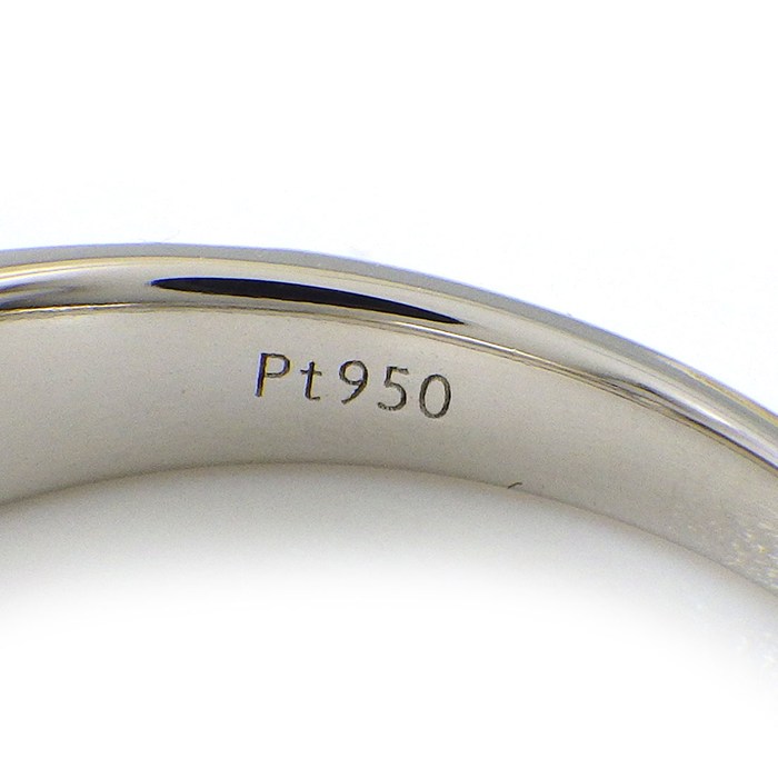 【ダイヤモンド】 リング 1ポイント ダイヤモンド 0.503ct(E/VS1/GD) ハーフサークル パヴェ ダイヤモンド 計0.50ct PT950 12.5号 【中古】