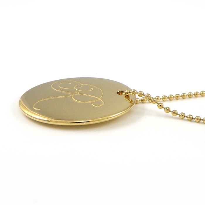 美品 オールドティファニー レター イニシャル O ネックレス k18 美品