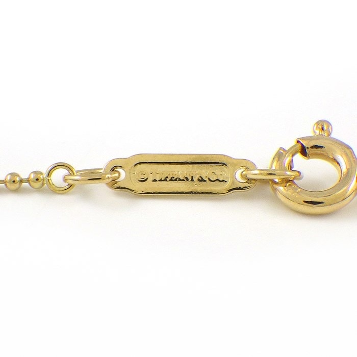 ヴィンテージ☆TIFFANY&Co.ティファニー　18KYG レターTネックレス ヴィンテージ☆TIFFANY&Co.ティファニー 18KYG レターTネックレス
