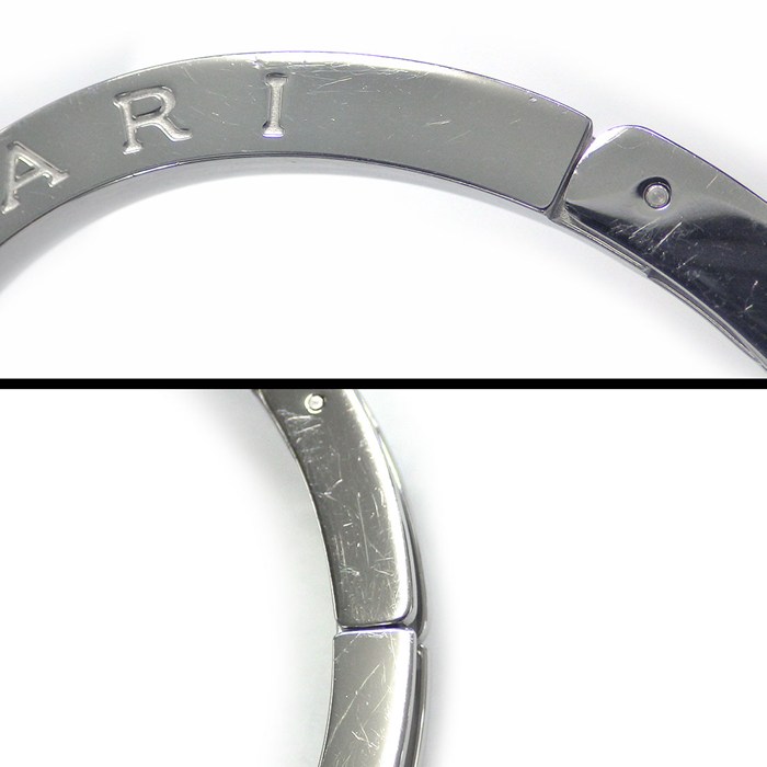 ブルガリ BVLGARI 腕時計 B-zero1 ビーゼロワン BZ22S ダブルハート バングル シルバー文字盤 SS クオーツアナログ 【箱・保付き】 【中古】
