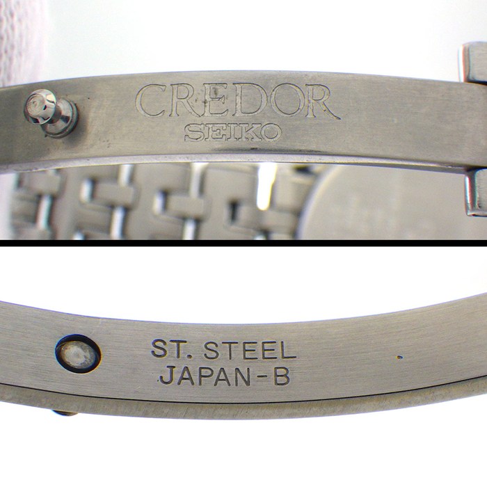 クレドール CREDOR 腕時計 4J81-0B20 シルバー文字盤 K18WG SS クオーツアナログ 【中古】