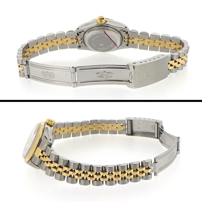ロレックス Rolex 腕時計 レディ デイトジャスト 26 69173 X番 サンレイ シャンパンカラー文字盤 フルーテッドベゼル ジュビリーブレス ロレゾール SS K18YG 自動巻き 【中古】
