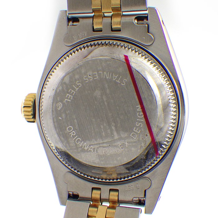 ロレックス Rolex 腕時計 レディ デイトジャスト 26 69173 X番 サンレイ シャンパンカラー文字盤 フルーテッドベゼル ジュビリーブレス ロレゾール SS K18YG 自動巻き 【中古】