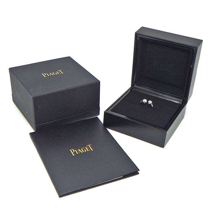 ピアジェ PIAGET リング ポセション G34P5F00 ボール 回転 パヴェ 58ポイント ダイヤモンド 0.34ct K18WG 15号 / #55 【箱・保付き】 【中古】