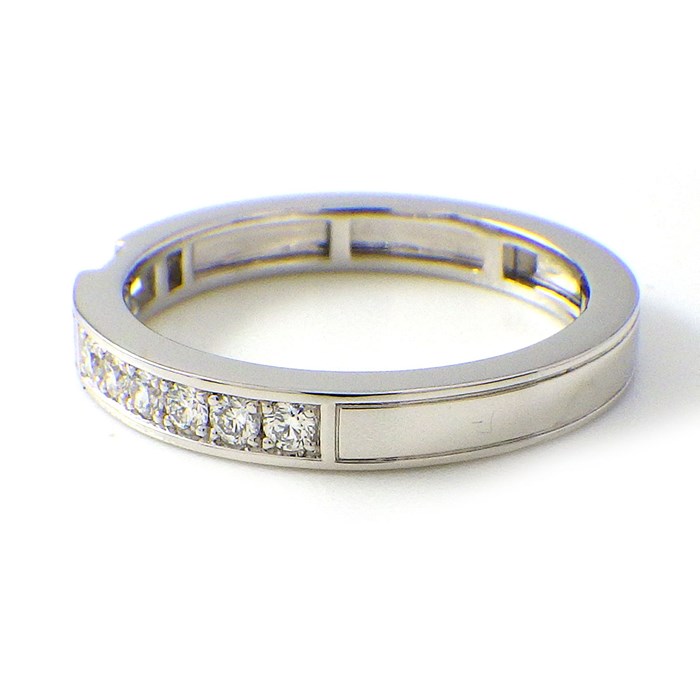 【★最終お値引き品】 ハリーウィンストン HARRY WINSTON リング トラフィック アクセント バンド WBDPACRFTRF 1ポイント バゲットカット ダイヤモンド 7ポイント ラウンドカット ダイヤモンド 計0.22ct PT950 10号 【中古】