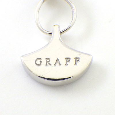グラフ Graff GRAFF ネックレス スパイラル パヴェ RGP599 ラウンド サークル ダイヤモンド 0.65ct K18WG 【中古】