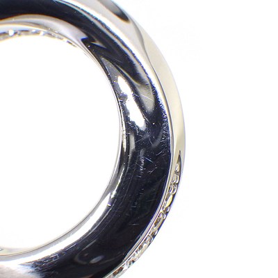 グラフ Graff GRAFF ネックレス スパイラル パヴェ RGP599 ラウンド サークル ダイヤモンド 0.65ct K18WG 【中古】